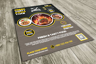 design restaurant and food flyer for your business