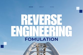 professionally reverse engineer any product formulation