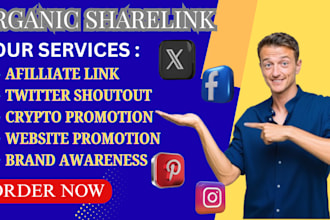 share product, website link promotion to 2m UK USA active audience on fb ig