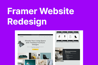 redesign your website in framer responsive