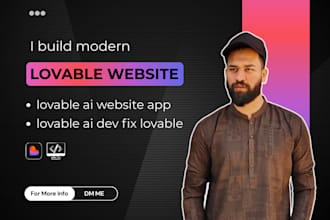 build modern lovable website, lovable ai website app, lovable ai dev fix lovable