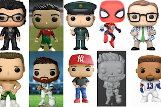 do custom 3d funko pop bobblehead mini funko pop chibi funko pop box for print