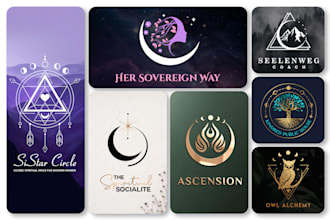 design a sacred geometry, mystical, or spiritual logo