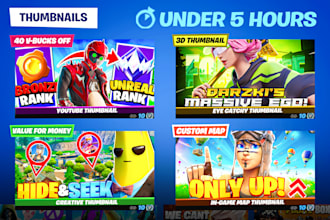 make a fortnite thumbnail of different styles