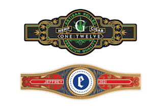 design premium cigar brands label logo and box for you