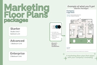create a marketing floor plan based on your brand guidelines