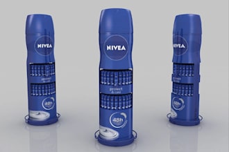 design 3d product display, posm, retail display, packaging and trade show booths