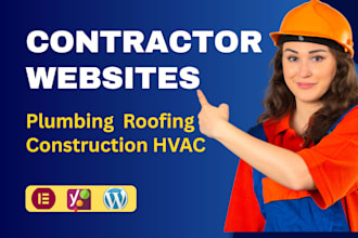 design a wordpress  website for plumbing, roofing, construction businesses