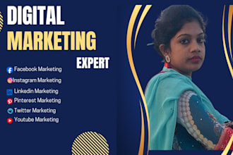 do professional digital marketing and social media promotion for your business