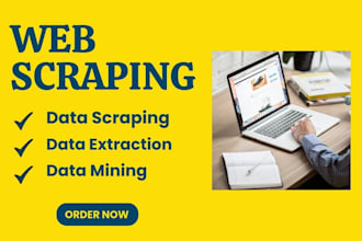 do web scraping and data scraping
