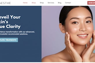 design luxury skincare shopify store beauty anti aging store moisturizer website