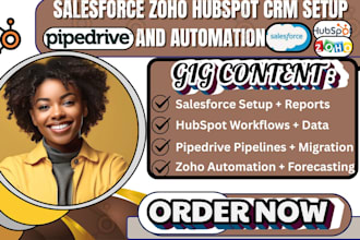 configure hubspot salesforce API zoho automation segmentation sugarcrm dashboard