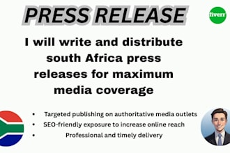write and distribute south africa press releases for maximum media coverage