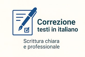 rewrite correct and make clear your italian text