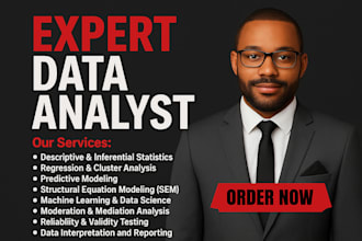 provide expert statistical analysis using spss, python, r, amos, and more