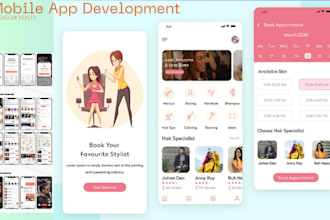 develop salon booking app, spa booking app, beauty booking app, hair salon app