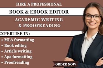 format and proofread manuscripts in apa, mla, or chicago style