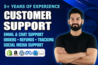 handle email and chat customer service and support