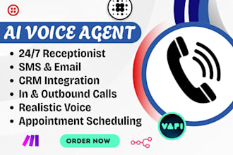setup ai voice agent, vapi and retell ai receptionist, cold calling bot and n8n