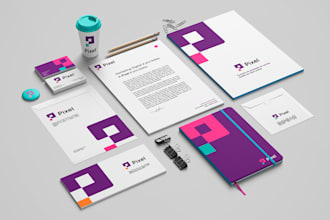 unique logo and brand identity with branding kits
