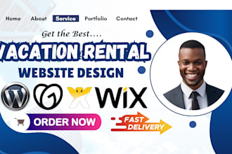 vacation rental website, hotel resort website short term rental vacation website
