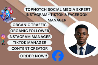 be your instagram tiktok manager,podcast promotion,content creator,grow audience