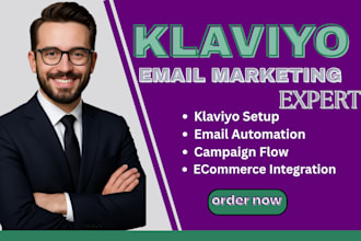 do  klaviyo email marketing  automation flow campaign setup for ecommerce store