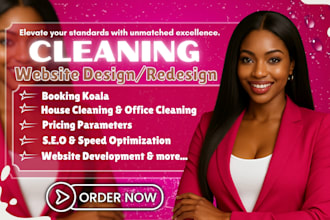 cleaning service website, house cleaning, office cleaning, booking koala website