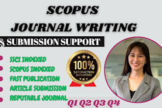 write, format and submit your article to scopus q1 to q4 and google scholar