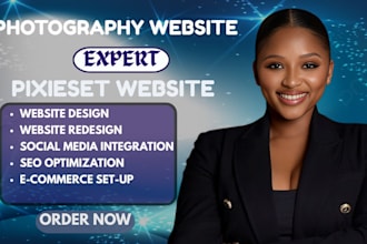 pixieset website design, photography website redesign, pixieset portfolio