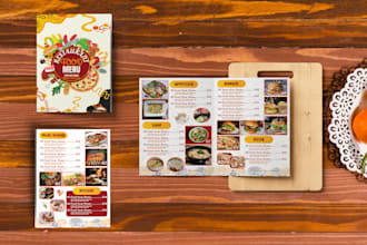 design professional menu card,food flyers,food menu,restaurant menu or cafe menu