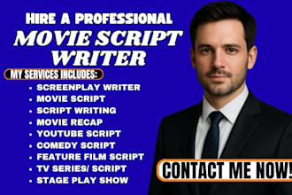 do movie script writer, screenplay, screenwriting, comedy script stage play