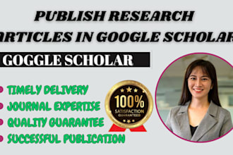 write and submit research articles for publication in google scholar peer review