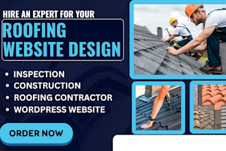 design roofing contractor website shingles inspection leak hail gutters quote