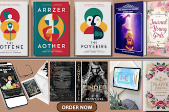 create stunning book cover design ebook cover design paperback KDP cover design