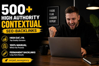 manually build high quality whitehat contextual backlinks to improve your SEO