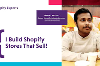 design and develop a professional shopify store for your business
