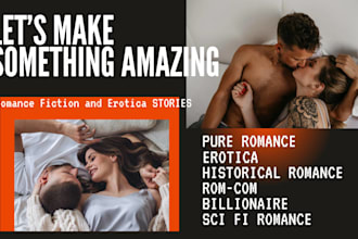 ghostwrite, rewrite or edit romance, erotic, smut, bdsm and thriller novels
