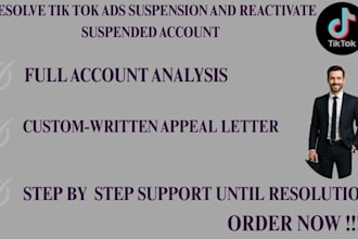 resolve tiktok ads suspension and reactivate suspended account