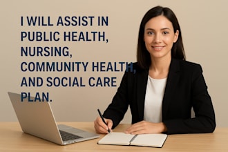 assist in public health, nursing, community health and social care plan