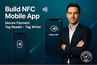 build nfc mobile app with secure payment, tag reader and writer