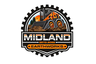create professional and specially skid steer logo design