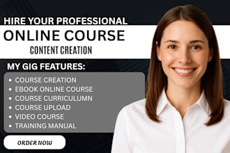 online course content, ecourse, ppt, workbook, coursework, syllabus, lesson plan