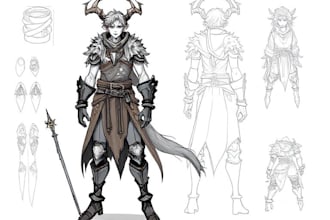 fantasy character sketch for you