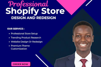 design or redesign a professional shopify store to boost sale