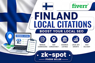 create finland citations and business listings for local SEO
