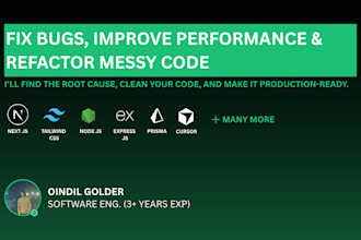 do code fixes, code refactoring, vibe coding removal or fix