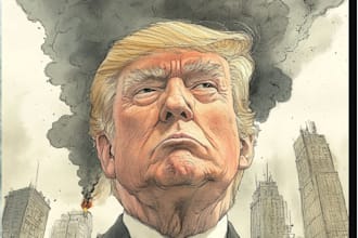 create digital political cartoon for political cartoon