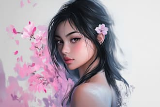 draw anime or manga style portrait