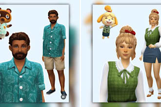 create a unique sims with cc for you in the sims 4